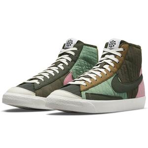 ナイキ 27.5cm ブレーザー ミッド '77 LX NN グリーン ブラック ピンク NIKE BLAZER MID '77 メンズ スニーカー Toasty Sequoia