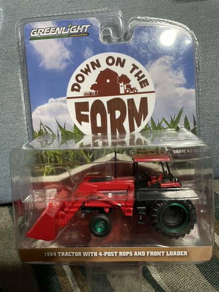 グリーンマシーン GREENLIGHT FORM 1984 TRACTOR WITH 4-POST ROPS AND FRONT LOADER グリーンライト 農機 農業 酪農 働く車 トラクター