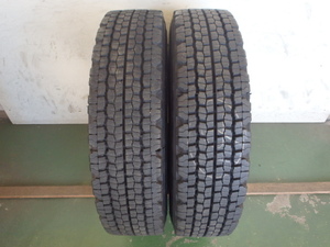 L16128-HRT 再生 225/80R17.5 123/122L 中古再生 2本セット スタッドレスタイヤ