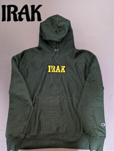 L IRAK NYC BOX LOGO Hoodie Dark Green フーディー パーカー