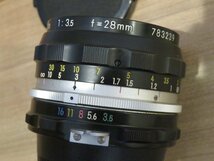 ★☆【送料無料】　Ｎｉｋｏｎ/ニコン　NIKKOR-H　ｆ3.5　28ｍｍ　現状品☆★_画像4