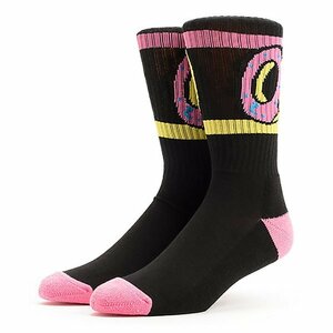 Odd Future (オッドフューチャー) ソックス 靴下 Donut Crew Socks Black スケボー SKATE SK8 スケートボード