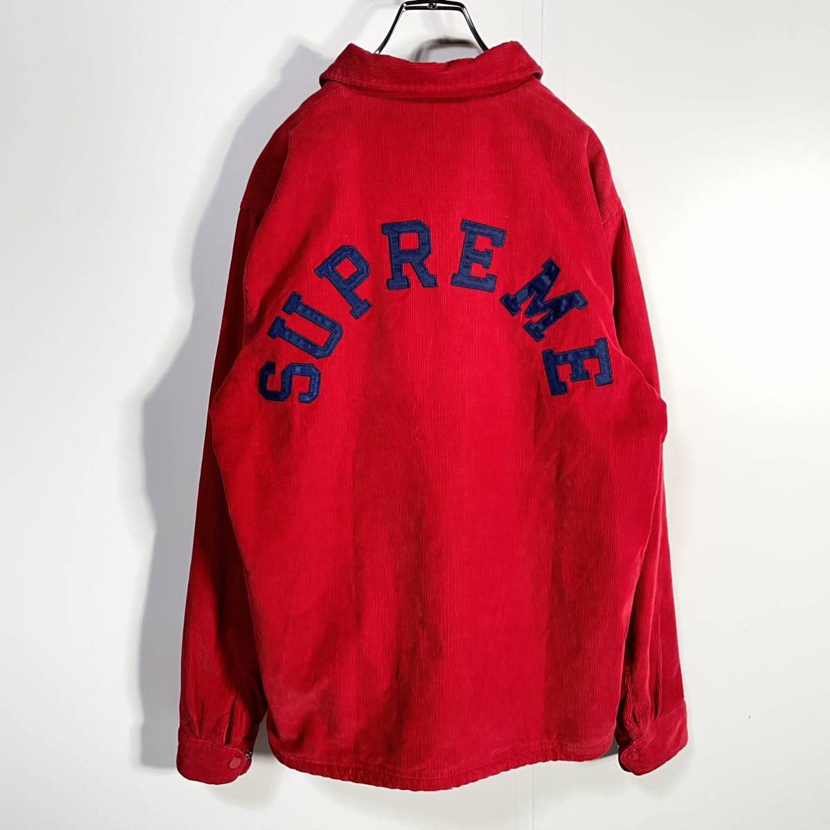 フラワーB ブルーグレイ 希少【supreme】奇抜刺繍/コーデュロイ/ビッグ