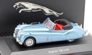 Atlas　1/43　ジャガー・XK140 ロードスター　lightbluemet　1957