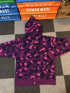 A BATHING APE OG PURPLE CAMO HOODIE パーカー 紫 アベイシングエイプ SIZE M VINTAGE