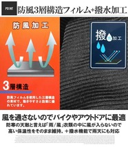 【新品】 3L ネイビー マウンテンパーカー メンズ 大きいサイズ 防風 撥水加工 ストレッチ 止水ジップ 無地 ブルゾン アウトドア ジャケッ_画像4