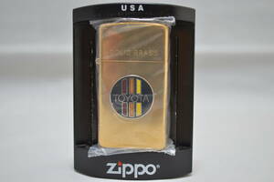 Zippo　ジッポー　スリム　企業物　TOYOTA　トヨタ　ゴールド　2007年2月　希少品