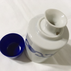 ＜未使用＞FINE SEYEI CHINA 茶器セット 染付 湯呑 土瓶 6点セット 台湾茶器 湯呑み 中国美術 茶入 煎茶道具 昭和レトロ セーエー陶器 の画像7