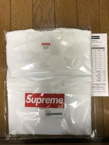 新品未開封 納品書付き Supreme Box Logo L/S Tee ホワイト ロンT White 白 20 FW ボックス ロゴ