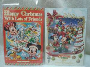 【即決】TDR ディズニー　クリスマス　2015　ポストカード　ポスカ　２枚　ミッキー　ミニー
