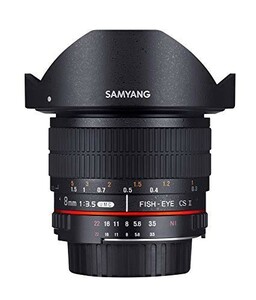 SAMYANG single burnt point fish eye lens 8mm F3.5 Sony αA for APS-C for hood removal and re-installation type 