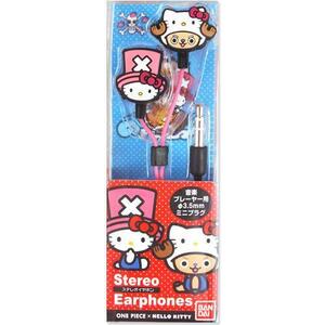  Hello Kitty × One-piece stereo earphone pink black type 