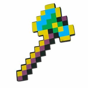 コスプレ 金の斧 マインクラフト クリーパー 武器　斧　オノ　アックス　きこり　金 アイテム pvc 安全 道具