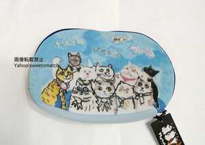 Manhattaner's man is tana-z pouch new goods unused cat pattern cat pattern made in Japan 