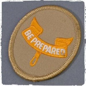 PE67 BE PREPARED ボーイスカウト BSA ワッペン パッチ ロゴ エンブレム 輸入雑貨 刺繍