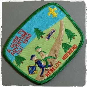 BP11 A GUIDE TO ADVENTURE CLC WEVELOS WEEKEND ボーイスカウト アメリカ BSA ワッペン パッチ ロゴ エンブレム 刺繍