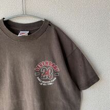 90s USA製 NIKE ジョーダン プリント Tシャツ ボーイズL ナイキ 銀タグ JORDAN_画像3