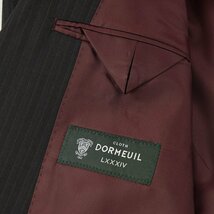 ◆DORMEUIL ドーメル 英国製生地◆秋冬モデル【スリーピース】日本国内縫製 ピンストライプ柄 ウールスーツ 黒/A6_画像7