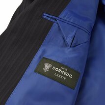 ◆DORMEUIL ドーメル 英国製生地◆秋冬モデル【スリーピース】日本国内縫製 ピンストライプ柄 ウールスーツ 濃紺/BB6_画像7