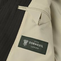 ◆DORMEUIL ドーメル 英国製生地◆秋冬モデル 日本国内縫製 ピンストライプ柄 ウールスーツ 黒/BB6_画像7