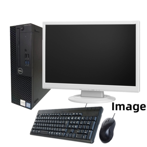 中古パソコン Windows 10 Pro 64Bit 22型液晶セット DELL Optiplex シリーズ Core i3 第六世代6100 3.7G/メモリ4G/新品SSD960GB/Office付