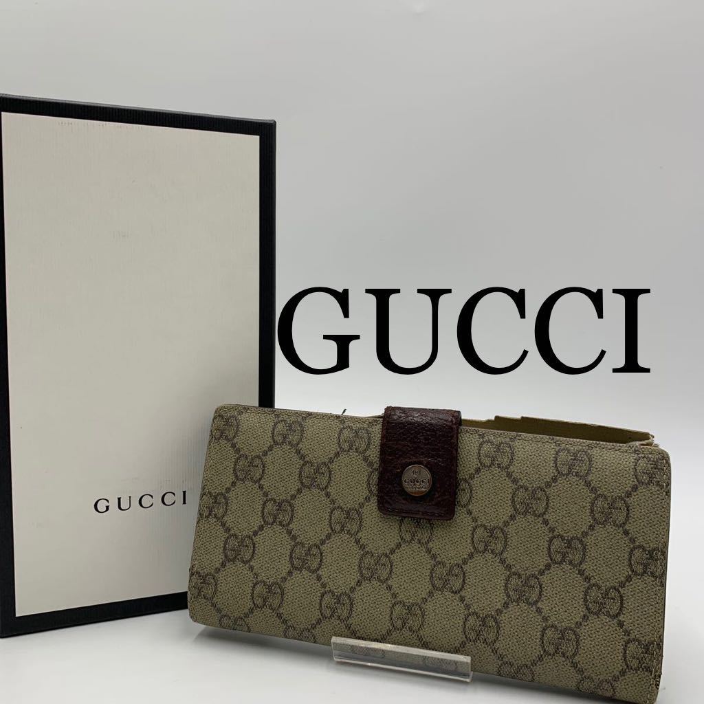 GUCCI グッチ 長財布 GG柄 バンブーチャック 美品 marz.jp