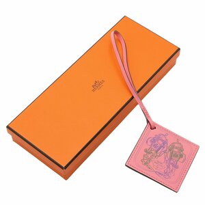 ★Y1874 新品 エルメス ヴォースイフト カレナノ バッグチャーム ローズエテ BRIDES de GALA HERMES レディース★