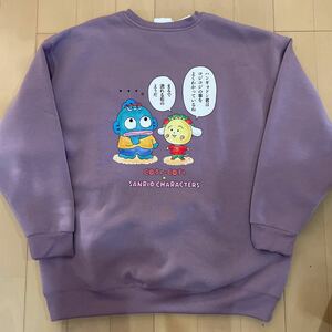  postage included new goods tag attaching Coji-Coji × handle gyo Don sweatshirt sweat reverse side nappy 3L-4L big size back print large size free shipping 