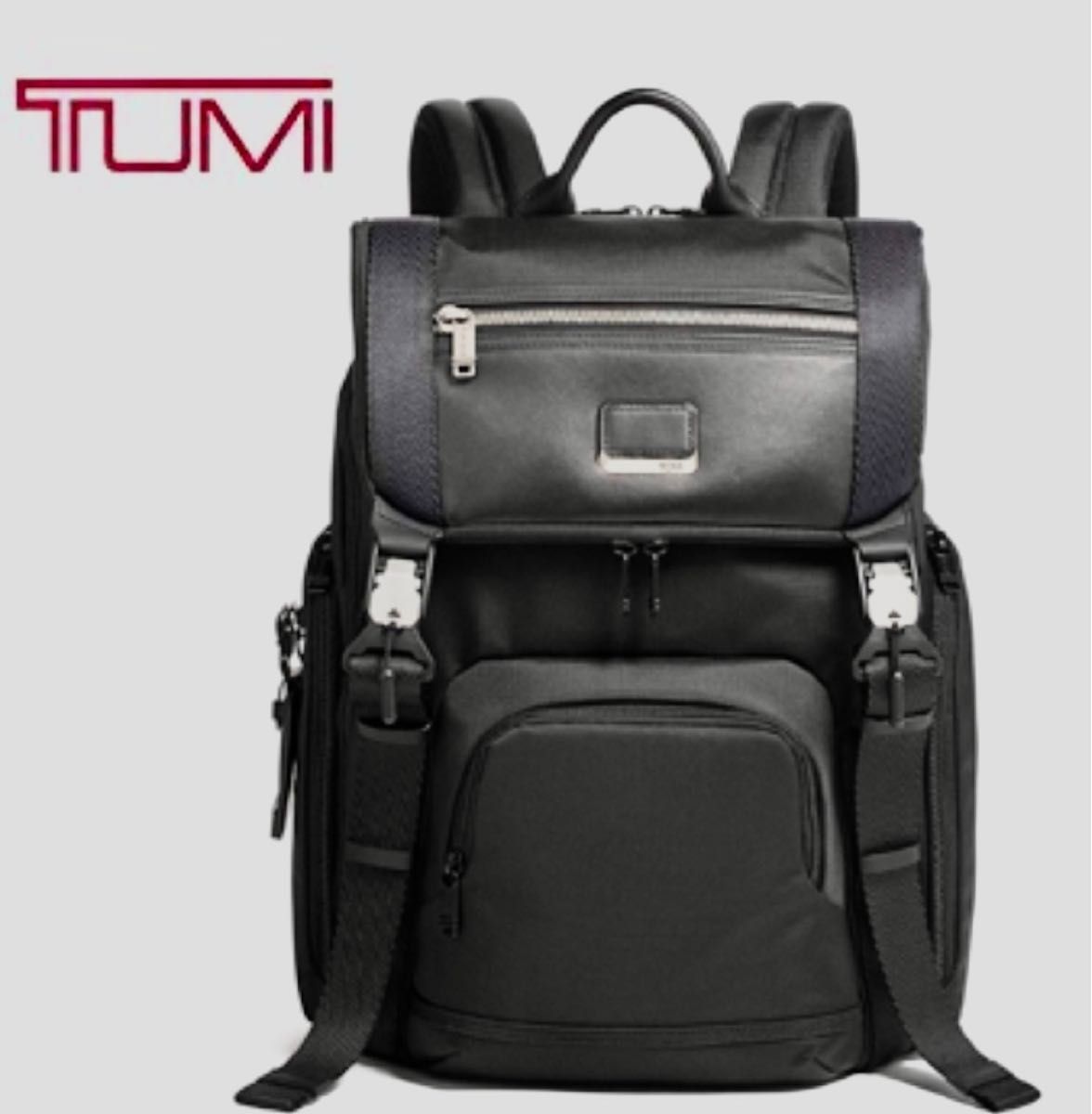 未使用】TUMI alpha3 オールレザー フラップパック メンズファッション
