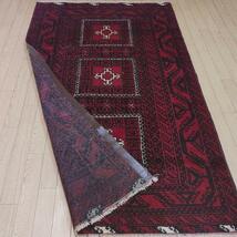 winter sall ペルシャ絨毯 NO.AD285 バルーチ　手織り　200x122ｃｍ　ウール Persia Handmade Carpet_画像6