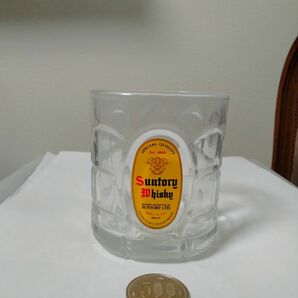 サントリー角瓶 ロックグラス 昭和レトロ当時物ノベルティ グラスコップ