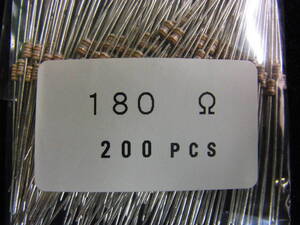 180Ω 0.25W KOA CFS1 4CT26A181J 200個×1袋ーーーBOX29/在庫200個×3袋