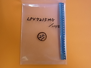 テキサス 超低電力コンパレータコンパレータ　LPV7215MG/NOPB　25個 -　[BOX20]