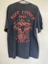 00'S ALICE COOPER Tシャツ　ヴィンテージ　当時物　サイズXL アリスクーパー　コピーライト　ブラック　バンドTシャツ　マリリンマンソン_画像2