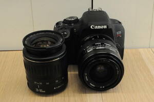 【送料無料】Canon EOS kiss X9i レンズ2本つき キヤノン 現状品 外観はとてもキレイです。