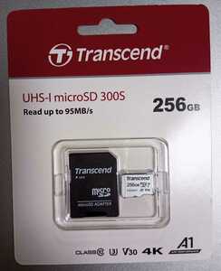 【新品・未開封品】Transcend トランセンド microSDXCカード 256GB UHS-1 U3　CLASS10 変換アダプタ付き【送料無料】