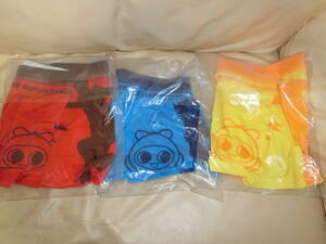  boat race Fukuoka character propeller .. pants 3 pieces set new goods unopened..