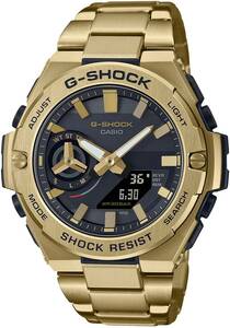 送料無料★国内正規品★新品・未使用★[カシオ] G-SHOCK Bluetooth 搭載 G-STEEL★ GST-B500GD-9AJF★化粧箱付★定価￥60,500