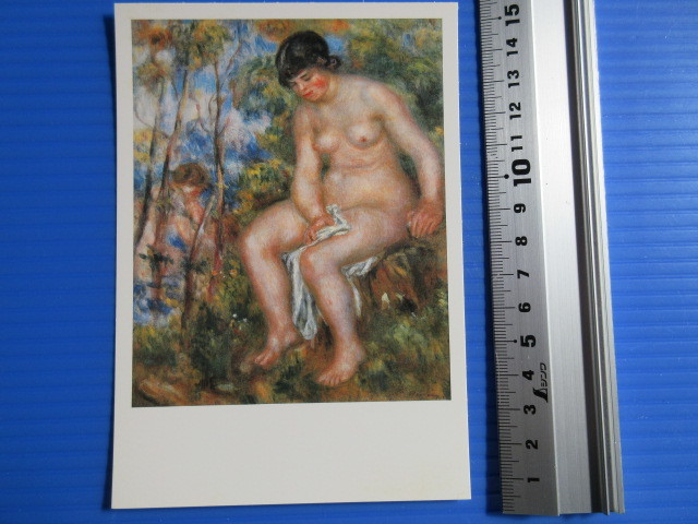 Открытка (неиспользованная) Огюста Ренуара, куплена на выставке французской современной живописи в 2006 году., античный, коллекция, разные товары, Открытка