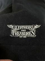 レア！LEATHERS AND TREASURES USA製 クロスデザイン　ロングTシャツ_画像3