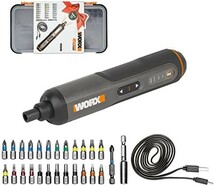 【送料無料】WORX(ワークス） 3.6V コードレス電動ドライバー WX240 5Nm 正逆転切替 3段階トルク調整_画像1