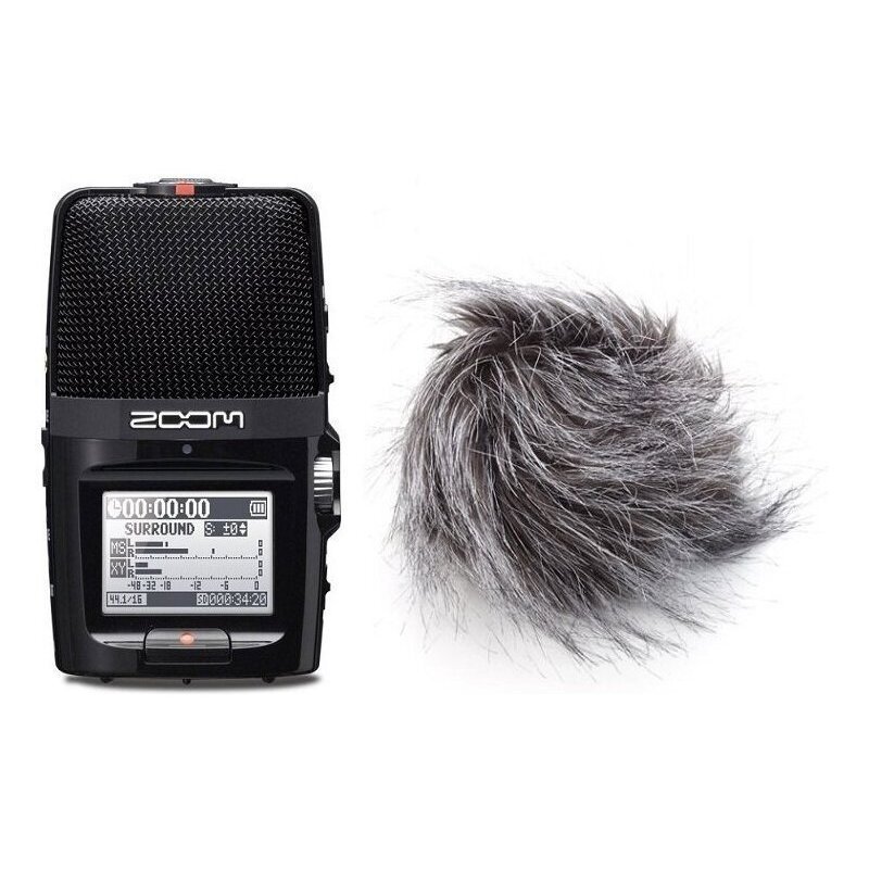 未使用品】ZOOM H2N外部マイク+純正ウインドスクリーン付(SD付属無