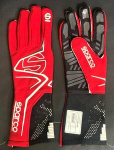 [ Sparco FIA2018 official recognition 4 wheel glove [LAP2022 / red red M(10) size ]] circuit / grip / drift / race 