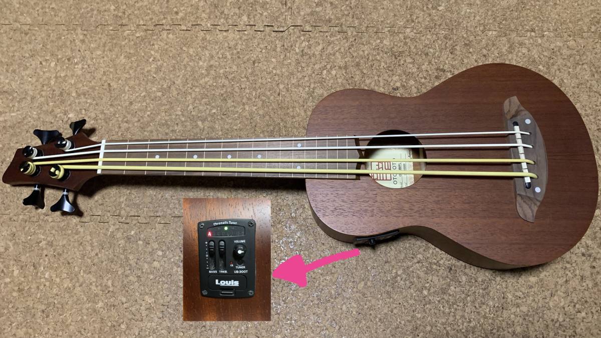 OTO-OTO 音音 ウクレレベース UB➖1 島村楽器 純正ケース付属 楽器