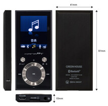 MP3プレーヤー Bluetooth4.1 microSD対応 FMラジオ/ボイスレコーダー搭載 16GB内蔵 ホワイト グリーンハウス GH-KANABTS16-WH/2032_画像10