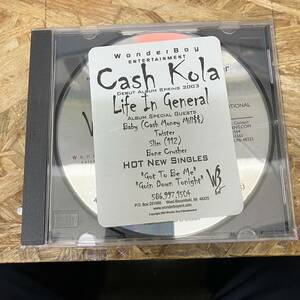 ◎ HIPHOP,R&B CASH KOLA - LIFE IN GENERAL ALBUM SAMPLER PROMO盤 CD 中古品