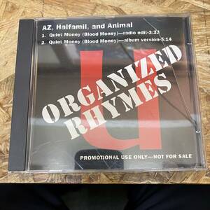 シ● HIPHOP,R&B AZ, HALFAMIL AND ANIMAL - QUIET MONEY (BLOOD MONEY) シングル,PROMO盤 CD 中古品