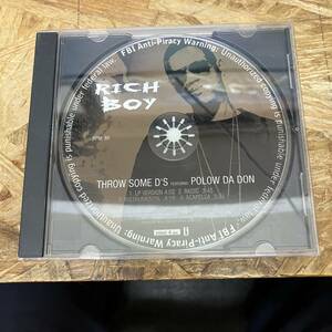 シ● HIPHOP,R&B RICH BOY - THROW SOME D'S INST,シングル,PROMO盤 CD 中古品