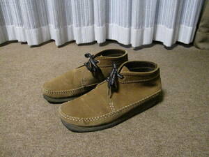 CLARKS クラークス オリジナル スエード ブーツ シューズ 茶色 UK9 USA10 26.5cm USEDキレイ