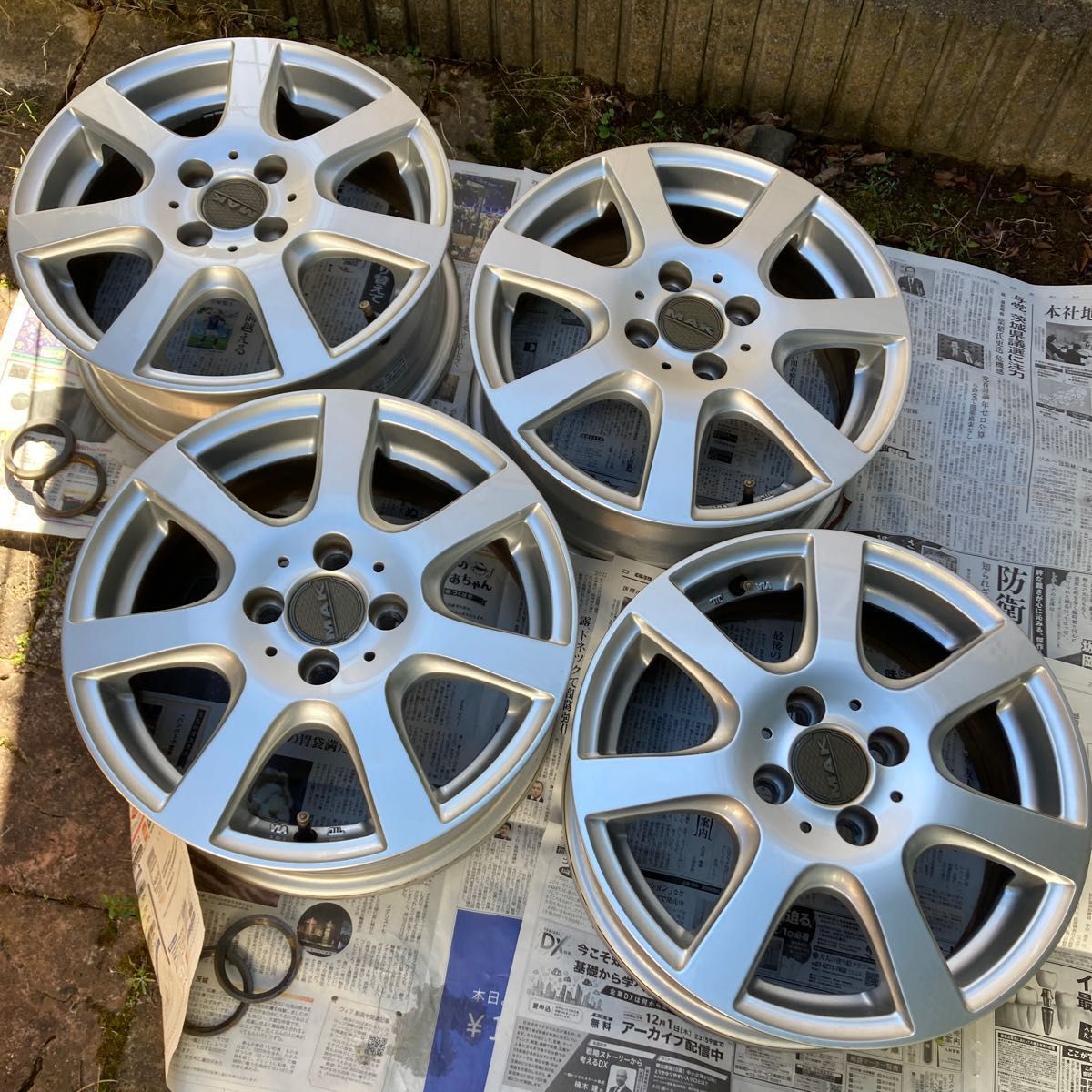 スズキ ハスラー 純正 アルミホイール 4本セット DUNLOP ENASAVE 165 ...